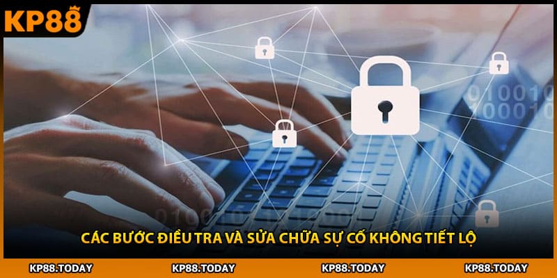 Các bước điều tra và sửa chữa sự cố không tiết lộ