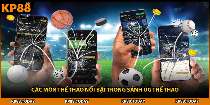 Các môn thể thao nổi bật trong sảnh UG thể thao