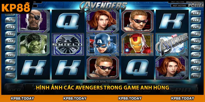 Hình ảnh các Avengers trong game anh hùng