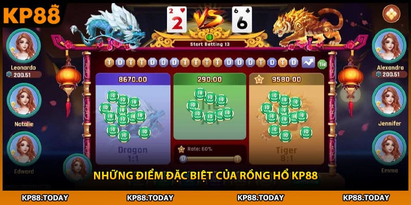 Những điểm đặc biệt của Rồng Hổ KP88