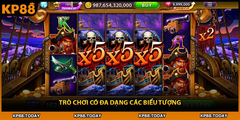 Trò chơi có đa dạng các biểu tượng